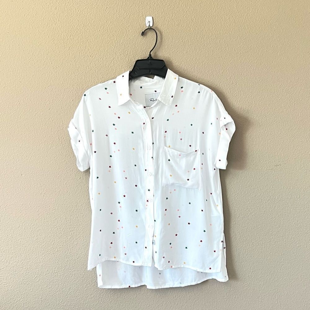 Rails Whitney Rainbow Twinkle Print Shirt